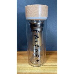 CULTURE Fly Friends TV Show Fruit Tea Infuser Glass Water Bottle w/ Metal Basket
